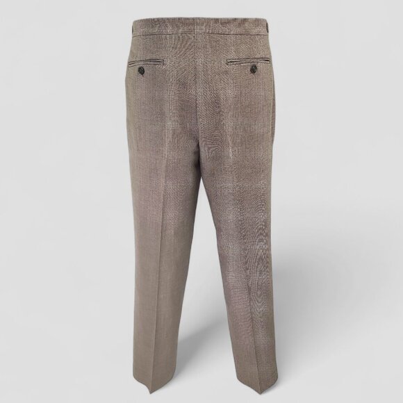 J. Crew Buckled Belt-less Wool Birdseye Dress Pants W32xL31 - Picture 5 of 10